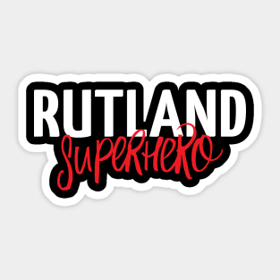 Rutland Superhero Sticker